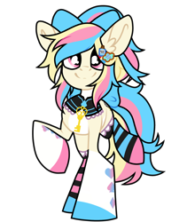 Size: 1280x1515 | Tagged: safe, artist:moonert, imported from derpibooru, oc, oc only, earth pony, pony, clothes, colored hooves, ear fluff, earth pony oc, leg warmers, raised hoof, simple background, smiling, solo, transparent background