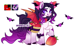 Size: 1280x799 | Tagged: safe, artist:mirrastat, imported from derpibooru, twilight sparkle, oc, bat, bat pony, fruit bat, pony, base used, bat pony oc, bat wings, female, interspecies offspring, licking, licking lips, male, mare, offspring, parent:twilight sparkle, raised hoof, saddle basket, simple background, stallion, tongue out, transparent background, unshorn fetlocks, wings