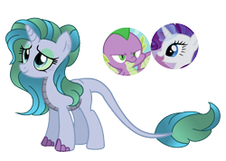 Size: 1204x864 | Tagged: safe, artist:princess-kitsune-tsu, imported from derpibooru, rarity, spike, oc, dracony, hybrid, female, interspecies offspring, offspring, parent:rarity, parent:spike, parents:sparity, simple background, transparent background