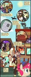 Size: 1280x3106 | Tagged: safe, artist:mr100dragon100, imported from derpibooru, oc, oc:thomas the wolfpony, bat pony, deer, earth pony, pegasus, pony, undead, unicorn, vampire, wolf, comic:a house divided, adam (frankenstein monster), comic, dark forest au's dr. jekyll and mr. hyde, dark forest au's dracula, dark forest au's matthew, dark forest au's phantom of the opera (erik), forest, griffin (character)