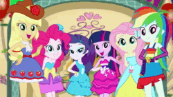 Size: 1920x1080 | Tagged: safe, imported from derpibooru, screencap, apple bloom, applejack, fluttershy, pinkie pie, rainbow dash, rarity, sci-twi, scootaloo, scribble dee, sunset shimmer, sweetie belle, twilight sparkle, human, a photo booth story, coinky-dink world, eqg summertime shorts, equestria girls, leaping off the page, mad twience, monday blues, raise this roof, shake things up!, steps of pep, the art of friendship, the canterlot movie club, ^^, absurd file size, animated, applejack's hat, balloon, bare shoulders, belt, boots, bracelet, canterlot high, clothes, converse, cowboy boots, cowboy hat, cutie mark crusaders, cutie mark on clothes, denim, denim skirt, discovery family, discovery family logo, drum kit, drums, drumsticks, electric guitar, eyes closed, facebook, fake wings, fall formal outfits, female, fingerless gloves, food, glasses, gloves, grin, guitar, hairpin, hat, humane five, humane seven, humane six, jacket, jewelry, leather, leather jacket, logo, male, megaphone, microphone, musical instrument, open mouth, open smile, popcorn, promo, shoes, skirt, sleeveless, smiling, sound, strapless, tambourine, text, twilight ball dress, wall of tags, webm