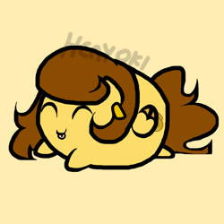 Size: 1000x1000 | Tagged: safe, artist:henyoki, imported from derpibooru, oc, oc only, pony, chubbie, female, simple background, solo