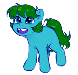 Size: 3545x3425 | Tagged: safe, artist:henyoki, imported from derpibooru, oc, oc only, earth pony, pony, cute, earth pony oc, female, filly, foal, full body, high res, hooves, open mouth, open smile, simple background, smiling, solo, standing, transparent background