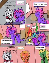 Size: 1175x1522 | Tagged: safe, artist:ask-luciavampire, imported from derpibooru, oc, earth pony, pony, succubus, undead, unicorn, vampire, comic