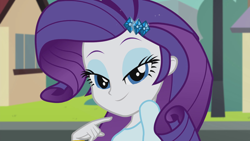 Size: 1280x720 | Tagged: safe, imported from derpibooru, screencap, rarity, human, equestria girls, player piano, beautiful, beautiful eyes, bedroom eyes, blue eyes, cute, eyelashes, female, looking at you, raribetes, seductive look, smiling, solo, stupid sexy rarity