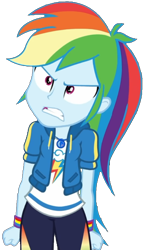 Size: 585x1024 | Tagged: safe, artist:fireluigi29, edit, edited screencap, imported from derpibooru, screencap, rainbow dash, human, equestria girls, angry, background removed, female, geode of super speed, magical geodes, not a vector, simple background, solo, transparent background