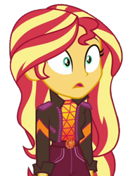 Size: 758x1024 | Tagged: safe, artist:fireluigi29, edit, edited screencap, imported from derpibooru, screencap, sunset shimmer, human, equestria girls, background removed, female, not a vector, open mouth, simple background, solo, transparent background