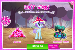 Size: 1038x686 | Tagged: safe, imported from derpibooru, breezette, breezie, advertisement, costs real money, gameloft, gem, official, sale, solo, standing