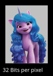 Size: 493x700 | Tagged: safe, derpibooru exclusive, edit, imported from derpibooru, izzy moonbow, pony, unicorn, animated, animated png, female, g5, mare, meme, needs more jpeg