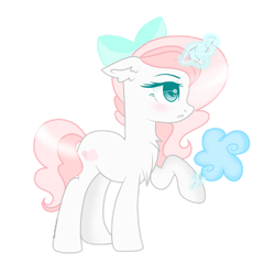 Size: 1280x1280 | Tagged: safe, artist:sugarcubecreationz, imported from derpibooru, oc, oc only, oc:sweetheart, pony, unicorn, bow, cotton candy, hair bow, horn, simple background, solo, transparent background, unicorn oc