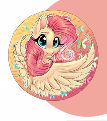 Size: 1820x2048 | Tagged: safe, artist:unfinishedheckery, imported from derpibooru, fluttershy, pegasus, pony, cute, digital art, female, mare, shyabetes, simple background, solo, spread wings, wings