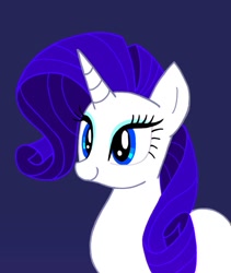 Size: 759x900 | Tagged: safe, artist:stacy_165cut, imported from derpibooru, rarity, pony, unicorn, blue background, female, horn, mare, simple background, solo