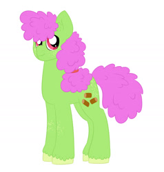 Size: 1900x1999 | Tagged: safe, artist:queenderpyturtle, imported from derpibooru, oc, oc:biscotti, earth pony, pony, adopted offspring, male, parent:applejack, parent:coloratura, parents:rarajack, simple background, solo, stallion, white background