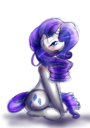 Size: 298x423 | Tagged: safe, artist:kittyliladoptshop, imported from derpibooru, rarity, pony, unicorn, 2017, female, mare, simple background, solo, white background