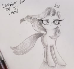 Size: 2049x1913 | Tagged: safe, artist:engi, imported from derpibooru, starlight glimmer, pony, unicorn, the ending of the end, pencil drawing, simple background, traditional art