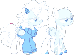 Size: 2886x2174 | Tagged: safe, artist:kurosawakuro, imported from derpibooru, oc, oc:snowy weather, pegasus, pony, bald, base used, clothes, female, mare, simple background, solo, sweater, transparent background