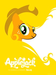 Size: 960x1280 | Tagged: safe, alternate version, artist:michael de pippo, imported from derpibooru, part of a set, applejack, earth pony, pony, bust, comic con, female, mare, official, portrait, poster, solo