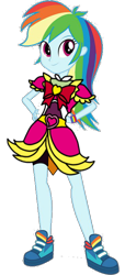 Size: 400x807 | Tagged: safe, artist:mlgskittles, imported from derpibooru, rainbow dash, human, equestria girls, friendship games, clothes, dress, eqg promo pose set, rainbow dash always dresses in style, shoes, simple background, solo, transparent background, vector