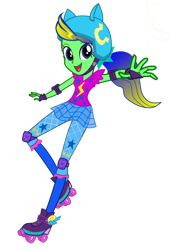 Size: 738x1083 | Tagged: safe, imported from derpibooru, oc, oc:thunderbreeze, human, equestria girls, friendship games, simple background, solo, transparent background, vector