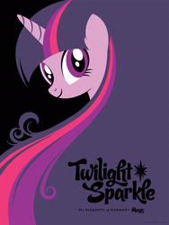 Size: 1240x1652 | Tagged: safe, artist:michael de pippo, imported from derpibooru, part of a set, twilight sparkle, pony, bust, comic con, female, mare, official, portrait, poster, solo