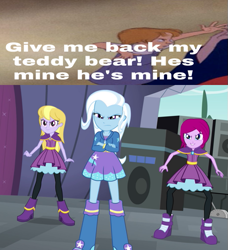 Size: 599x656 | Tagged: safe, artist:thegreatguy2000, imported from derpibooru, fuchsia blush, lavender lace, trixie, equestria girls, rainbow rocks, 1000 hours in ms paint, it came from deviantart, meme, trixie and the illusions, wrong aspect ratio