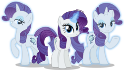 Size: 3698x2113 | Tagged: safe, artist:stellardusk, imported from derpibooru, rarity, pony, unicorn, alternate cutie mark, alternate universe, crossover, female, glowing, glowing horn, high res, horn, illusion, illusion coven, looking at you, magic, magic aura, mare, show accurate, simple background, smiling, smiling at you, solo, the owl house, transparent background