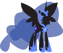 Size: 2658x2257 | Tagged: safe, artist:alicornoverlord, imported from derpibooru, nightmare moon, alicorn, pony, female, high res, lineless, mare, minimalist, simple background, solo, transparent background