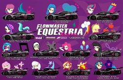 Size: 3840x2500 | Tagged: safe, imported from derpibooru, applejack, dj pon-3, fluttershy, indigo zap, izzy moonbow, octavia melody, pinkie pie, starlight glimmer, sunny starscout, sunset shimmer, trixie, vinyl scratch, zipp storm, oc, oc:speed painter-ferrari, human, fanfic:equestria motorsports, equestria girls, bmw, car, chart, chevrolet, clothes, cutie mark, fanfic, ferrari, forza motorsport, g5, human coloration, lamborghini, lexus, livery, mclaren, mobil1, motorsport, nissan, racecar, racing suit, sponsor, traxxas, uniform, watermark