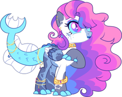 Size: 3155x2510 | Tagged: safe, artist:kurosawakuro, imported from derpibooru, oc, draconequus, base used, donut steel, female, interspecies offspring, magical threesome spawn, offspring, parent:discord, parent:rainbow dash, parent:rarity, simple background, solo, transparent background