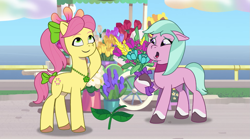 Size: 1207x672 | Tagged: safe, imported from derpibooru, screencap, earth pony, pony, spoiler:g5, spoiler:my little pony: tell your tale, spoiler:tyts01e16, dahlia, female, g5, mare, my little pony: tell your tale, neighfever, posey bloom