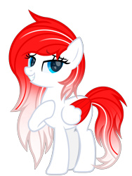 Size: 1800x2400 | Tagged: safe, artist:ponkus, imported from derpibooru, oc, oc only, oc:making amends, pegasus, pony, female, folded wings, gradient mane, gradient tail, high res, hoof on chest, lidded eyes, mare, pegasus oc, simple background, smiling, solo, tail, transparent background, wings