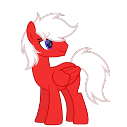 Size: 2000x2000 | Tagged: safe, artist:ponkus, imported from derpibooru, oc, oc only, oc:coke, pegasus, pony, folded wings, full body, high res, hooves, lidded eyes, male, pegasus oc, show accurate, simple background, smiling, solo, stallion, standing, tail, transparent background, wings