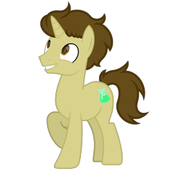 Size: 2000x2000 | Tagged: safe, artist:ponkus, imported from derpibooru, oc, oc only, oc:ticker, pony, unicorn, derpibooru community collaboration, 2023 community collab, full body, grin, high res, hooves, horn, male, raised hoof, show accurate, simple background, smiling, solo, stallion, standing, transparent background, unicorn oc