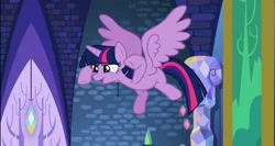 Size: 2080x1106 | Tagged: safe, imported from derpibooru, screencap, twilight sparkle, alicorn, pony, a flurry of emotions, solo, twilight sparkle (alicorn), twilight's castle