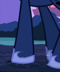 Size: 800x958 | Tagged: safe, imported from derpibooru, screencap, princess luna, alicorn, pony, luna eclipsed, cropped, goddess, helmet, hooves, legs, pictures of legs, stomp, stomping