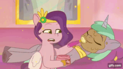 Size: 640x360 | Tagged: safe, imported from derpibooru, screencap, pipp petals, spoiler:g5, spoiler:my little pony: tell your tale, spoiler:tyts01e16, ahh choo song, allergies, g5, gifs.com, my little pony: tell your tale, neighfever, pollen, sneezing