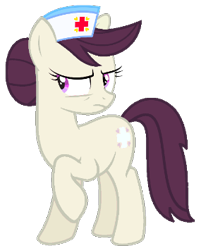 Size: 285x355 | Tagged: safe, artist:lockiesajt, artist:pika-robo, imported from derpibooru, nursery rhyme, earth pony, pony, female, hat, mare, nurse, nurse hat, raised hoof, simple background, transparent background