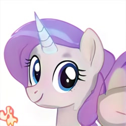 Size: 1024x1024 | Tagged: safe, imported from derpibooru, pony, ai content, ai generated, eyelashes, generator:thisponydoesnotexist, horn, solo