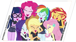 Size: 1920x1080 | Tagged: safe, artist:edy_january, artist:rarityvrymercollectiveoriginals, edit, imported from derpibooru, vector edit, applejack, fluttershy, pinkie pie, rainbow dash, rarity, sci-twi, sunset shimmer, twilight sparkle, human, equestria girls, equestria girls series, american, british, clothes, cyrillic, england, geode of empathy, geode of fauna, geode of shielding, geode of sugar bombs, geode of super speed, geode of super strength, geode of telekinesis, girls und panzer, glasses, humane five, humane seven, humane six, magical geodes, marine, marines, military, russia, russian, saunders, sherman girls, shirt, simple background, t-shirt, tanktop, text, transparent background, united states, usmc, vector, world of tanks, world of tanks blitz, wotblitz