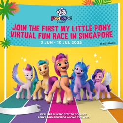 Size: 1080x1080 | Tagged: safe, imported from derpibooru, hitch trailblazer, izzy moonbow, pipp petals, sunny starscout, zipp storm, earth pony, pegasus, pony, unicorn, female, g5, male, mane five (g5), mare, singapore, stallion