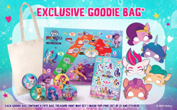 Size: 1600x1000 | Tagged: safe, imported from derpibooru, hitch trailblazer, izzy moonbow, pipp petals, sunny starscout, zipp storm, earth pony, pegasus, pony, unicorn, g5, mane five (g5), mask, singapore, sticker