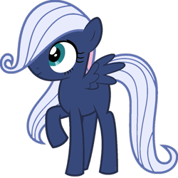 Size: 893x894 | Tagged: safe, artist:luckreza8, edit, editor:foxyfell1337, imported from derpibooru, vector edit, fluttershy, original species, pony, female, filly, filly fluttershy, race swap, simple background, solo, transparent background, umbra pony, vector, younger