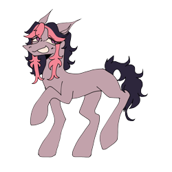 Size: 2040x2040 | Tagged: safe, artist:neonbugzz, imported from derpibooru, oc, oc only, earth pony, colored sketch, full body, looking away, nervous