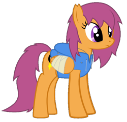 Size: 678x655 | Tagged: safe, artist:bronydanceparty, imported from derpibooru, scootaloo, oc, oc:absentia, pegasus, pony, fanfic:pegasus device, bandage, clothes, female, hoodie, mare, older, older scootaloo, simple background, solo, transparent background, wings