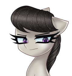 Size: 2880x3040 | Tagged: safe, artist:opal_radiance, imported from derpibooru, octavia melody, earth pony, pony, annoyed, bust, portrait, simple background, solo, transparent background