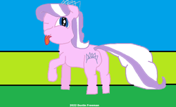 Size: 1128x684 | Tagged: safe, artist:coltfan97, imported from derpibooru, diamond tiara, earth pony, pony, 1000 hours in ms paint, butt, diamond buttiara, looking at you, looking back, one eye closed, plot, wink, winking at you