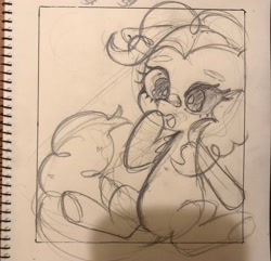 Size: 3024x2910 | Tagged: safe, artist:h2o_omz, artist:jellyfish_k_r_g, imported from derpibooru, pinkie pie, earth pony, pony, female, mare, solo, traditional art