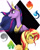 Size: 768x960 | Tagged: safe, artist:masterdarhil, imported from derpibooru, sunset shimmer, twilight sparkle, alicorn, pony, equestria girls, digital art, fanfic art, twilight sparkle (alicorn)