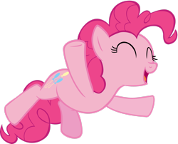 Size: 2722x2203 | Tagged: safe, artist:skyheartpegasister, imported from derpibooru, pinkie pie, earth pony, pony, eyes closed, female, high res, mare, simple background, solo, transparent background, vector