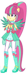 Size: 328x876 | Tagged: safe, artist:sarahalen, imported from derpibooru, sour sweet, human, equestria girls, alternate universe, boots, clothes swap, crystal guardian, crystal wings, high heel boots, shoes, simple background, solo, vector, white background, wings